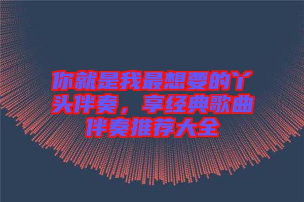 你就是我最想要的丫頭伴奏，享經(jīng)典歌曲伴奏推薦大全
