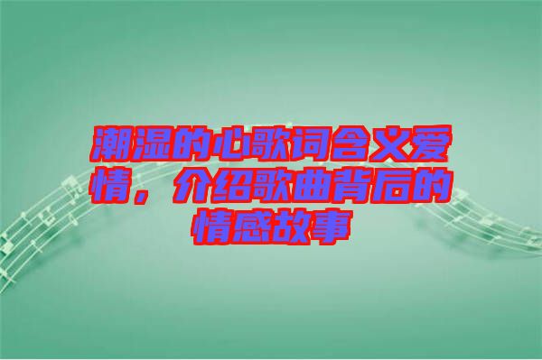 潮濕的心歌詞含義愛(ài)情，介紹歌曲背后的情感故事