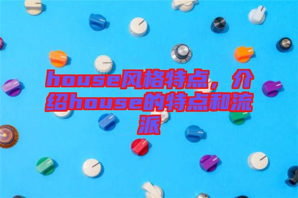 house風(fēng)格特點，介紹house的特點和流派