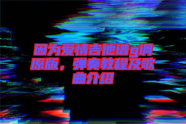 因為愛情吉他譜g調(diào)原版，彈奏教程及歌曲介紹