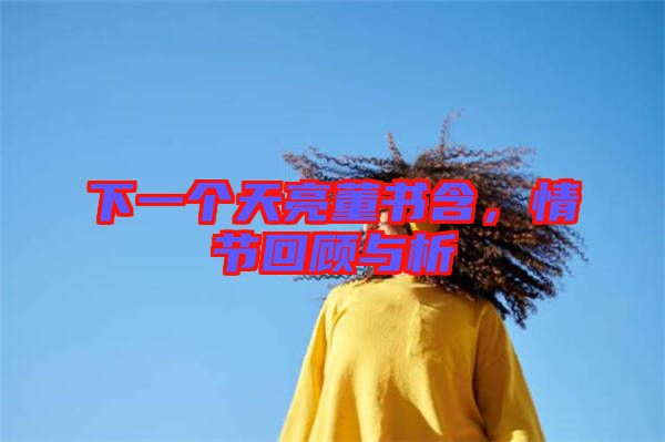 下一個天亮董書含，情節(jié)回顧與析