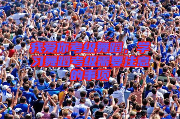 我愛你考級舞蹈，學(xué)習(xí)舞蹈考級需要注意的事項(xiàng)