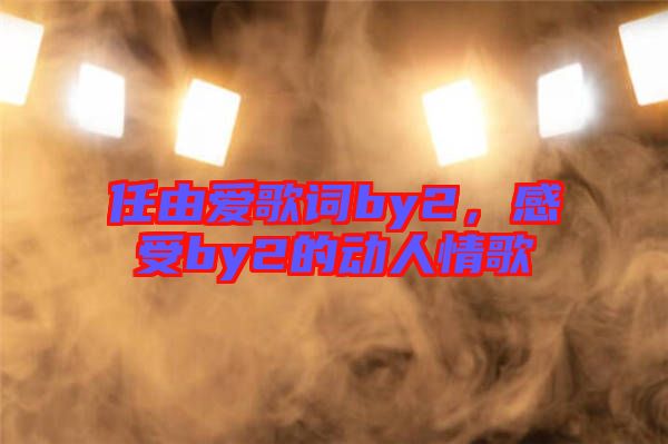 任由愛歌詞by2，感受by2的動人情歌