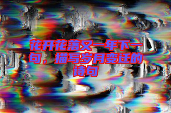 花開花落又一年下一句，描寫歲月變遷的詩句