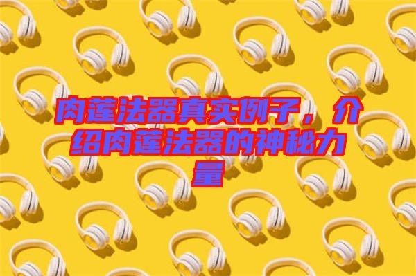 肉蓮法器真實例子，介紹肉蓮法器的神秘力量