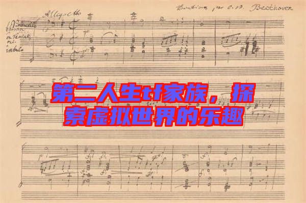 第二人生tf家族，探索虛擬世界的樂趣