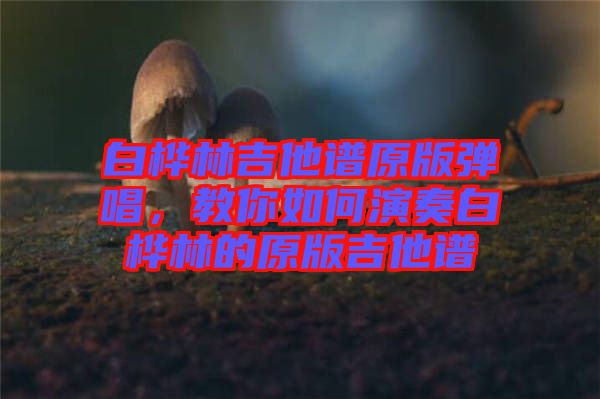白樺林吉他譜原版彈唱，教你如何演奏白樺林的原版吉他譜