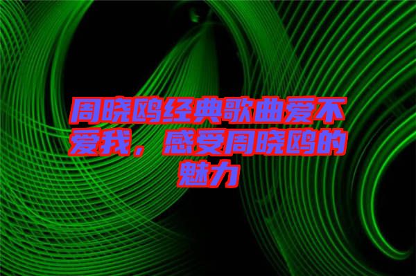 周曉鷗經(jīng)典歌曲愛不愛我，感受周曉鷗的魅力