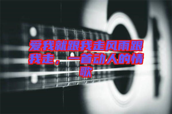 愛我就跟我走風(fēng)雨跟我走，一首動(dòng)人的情歌