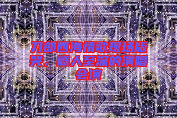 刀郎西海情歌現(xiàn)場版哭，感人至深的演唱會演