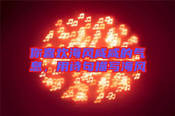 你喜歡海風(fēng)咸咸的氣息，用詩句描寫海風(fēng)