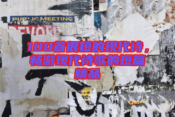 100首很短的現(xiàn)代詩，暢游現(xiàn)代詩歌的短篇精品
