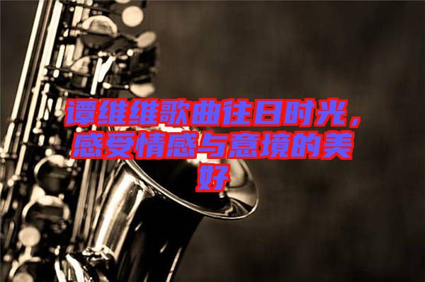 譚維維歌曲往日時(shí)光，感受情感與意境的美好