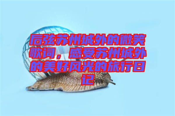 后弦蘇州城外的微笑歌詞，感受蘇州城外的美好風(fēng)光的旅行日記