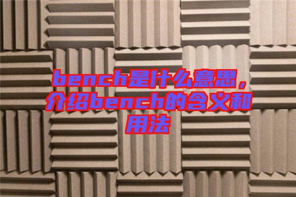 bench是什么意思，介紹bench的含義和用法
